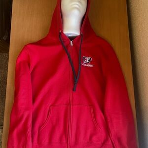 Fruit of the Loom Red Softspun Hoodie